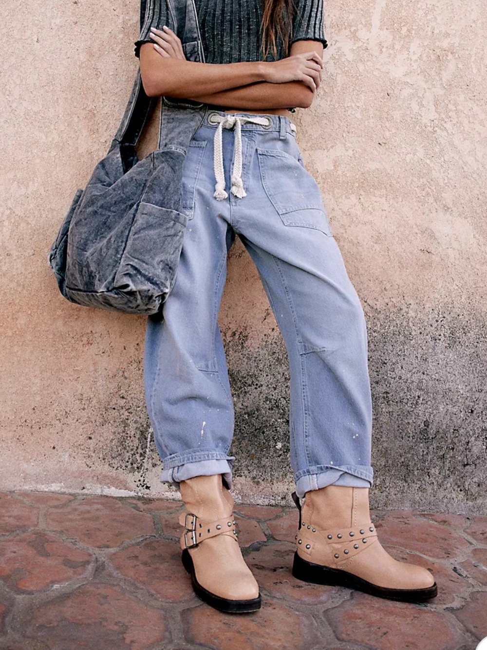 Free People We the Free Moxie Barrel Jeans | Size 25 | NEVER WORN